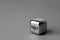 Business & strategy icon on metal cube for futuristic style