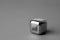 Business & strategy icon on metal cube for futuristic style