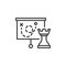 Business strategy planning line icon