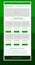 Business style newsletter green template