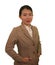 Business success portrait of young attractive happy and confident executive Asian Chinese woman posing corporate smiling cheerful