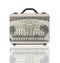 Business suitcase for travel with reflection and 20 dollars note