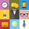 Business Suits Icons Set