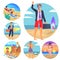 Business Summer Collection Vector Illustration