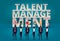 Business talent management concept. HR manager hiring employee o