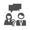 Business Talk, Discussion Vector Icon