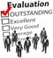 Business team best human resources evaluation