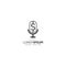 Business technology S letter podcast logo design element vector