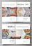 Business templates for bi fold brochure, flyer, booklet, report. Cover design template, abstract vector layout in A4