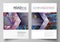 Business templates for brochure, magazine, flyer, annual report. Cover design template, abstract vector layout in A4