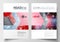 Business templates for brochure, magazine, flyer, booklet