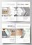 Business templates for brochure, magazine, flyer, booklet. Cover design template, easy editable blank, flat layout in A4