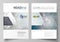 Business templates for brochure, magazine, flyer, booklet. Cover design template, vector layout in A4 size. DNA and