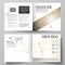 Business templates for square design bi fold brochure, flyer, booklet, report. Leaflet cover, vector layout. Technology