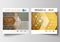 Business templates for square design brochure, magazine, flyer, booklet. Leaflet cover, flat layout. Islamic gold