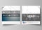 Business templates for square design brochure, magazine, flyer, booklet. Leaflet cover, vector layout. DNA and neurons