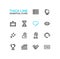 Business - Thick Single Line Icons Set