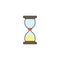 Business time management and deadline solid icon