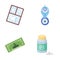 Business, tourism, leisure and other web icon in cartoon style. credit, bottle, vitamins, icons in set collection.