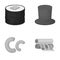 Business, trade, entertainment and other web icon in monochrome style.machine, printing, production icons in set