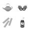 Business, trade, industry and other web icon in monochrome style., bottle, container, glue, icons in set collection.