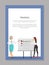 Business Train and Two Women Vector Illustration