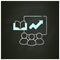 Business training chalk icon