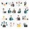 .Business Training Consulting Service Icons Set.