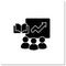 Business training glyph icon