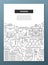 Business Training - line design brochure poster template A4