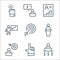 business training line icons. linear set. quality vector line set such as businessman, select, target, speaker, target, teacher,