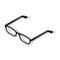 Business transparent people glasses icon, isometric style