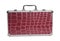 Business travel suitcase snake skin leather texture