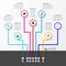 Business tree timeline infographics. Vector