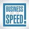 Business up to speed exclamation box message