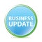 Business Update natural aqua cyan blue round button