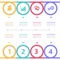 Business vector infographics timeline design template with 4 options modern vector illustration