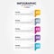 Business Vertical Infographic template numbers 5 options or steps