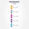 Business Vertical Infographic template numbers 5 options or steps