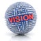 Business vision concept, 3d render