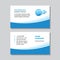 Business visit card template with logo - concept design. Computer electronic network branding. Vector illustration.