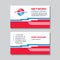 Business visit card template with logo - concept design. Computer network electronic technology branding. Vector illustration.