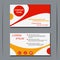 Business visiting card vector template