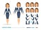 Business woman animation