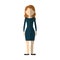 business woman formal cloth icon