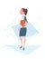 Business Woman Human Resources, Businesswoman Cartoon Character Full Length