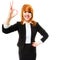 Business woman showing ok sign