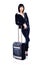 Business woman and suitcase