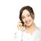 Business women calling by cellular phone