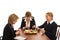 Business Women Laugh Over Lunch